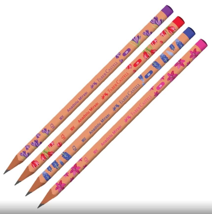 Faber-Castell Anadolu Mirası Çiçekler Kurşun Kalem