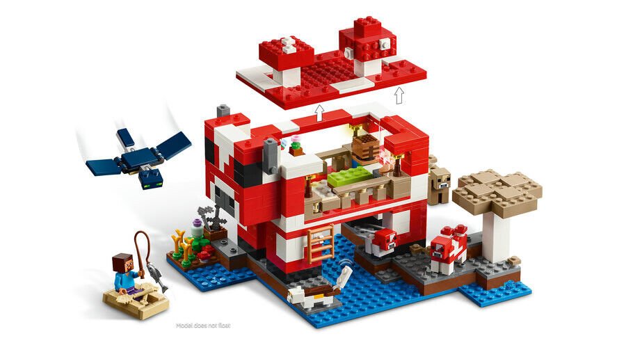 Lego Minecraft Mooshroom Evi
