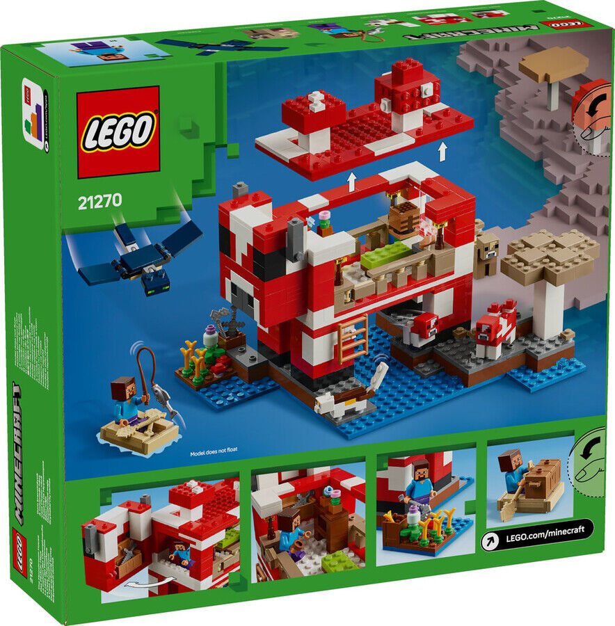 Lego Minecraft Mooshroom Evi
