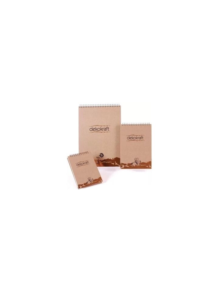 Keskin A5 80 Yaprak Kareli Dekokraft Spiralli Bloknot