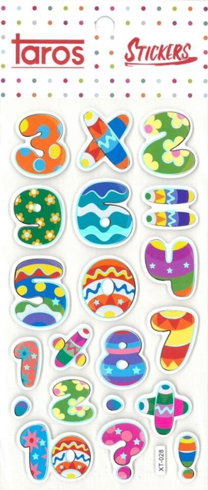Taros Rakamlar Seri 3 Funny Sticker