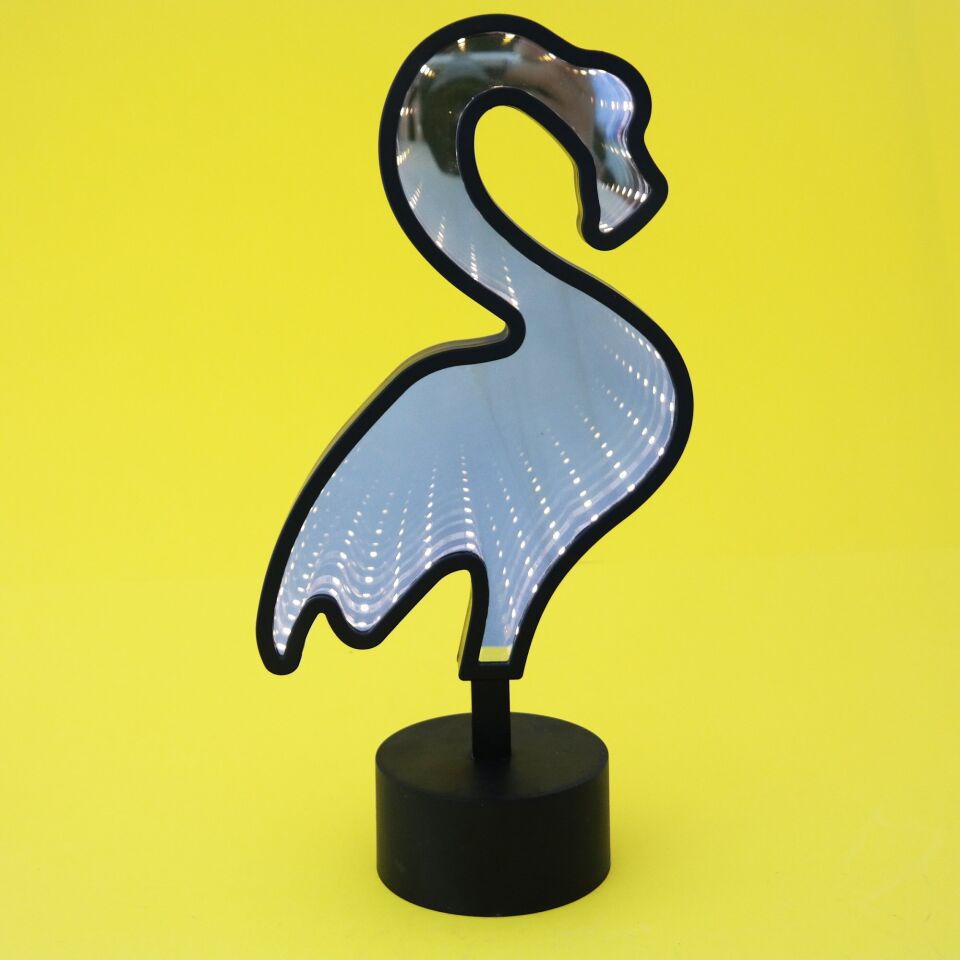 Gifpoint Flamingo Aynalı Beyaz Led