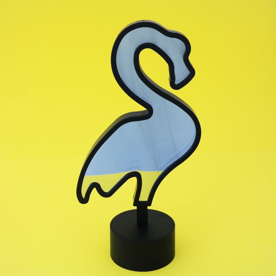 Gifpoint Flamingo Aynalı Beyaz Led
