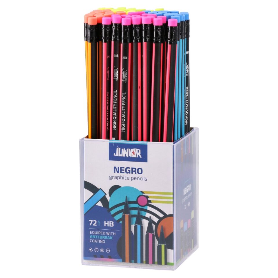 Junior 130110 Negro Silgili Dereceli Kurşun Kalem Hb