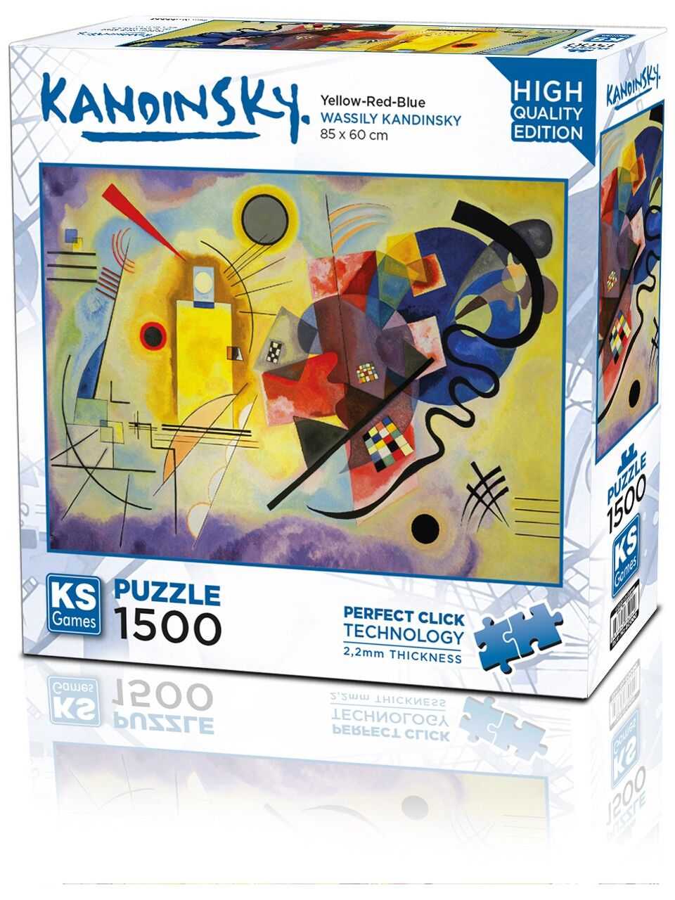 Ks Games Puzzle 1500 Yellow Red Blue