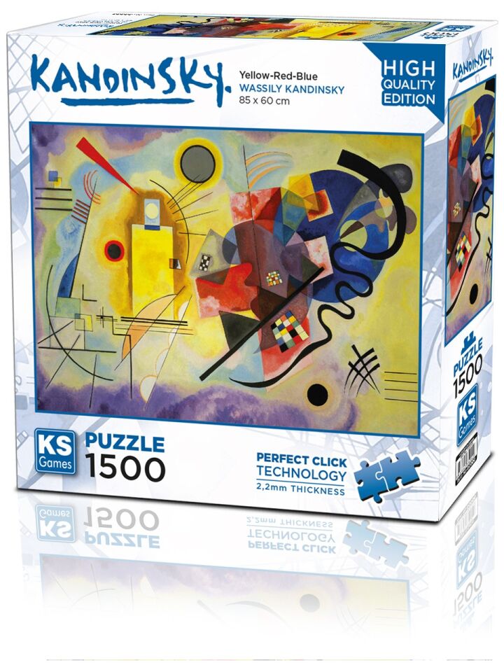 Ks Games Puzzle 1500 Yellow Red Blue