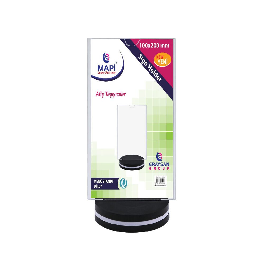 Mapi Menü Stand Dikey 100x200 Mm