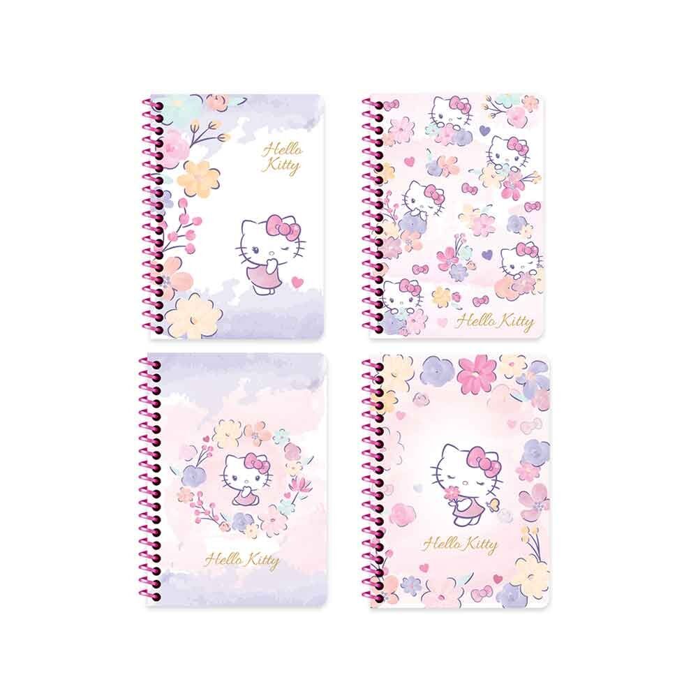 Keskin Bloknot Hello Kitty A6 Spiralli 80 Yaprak Çizgili