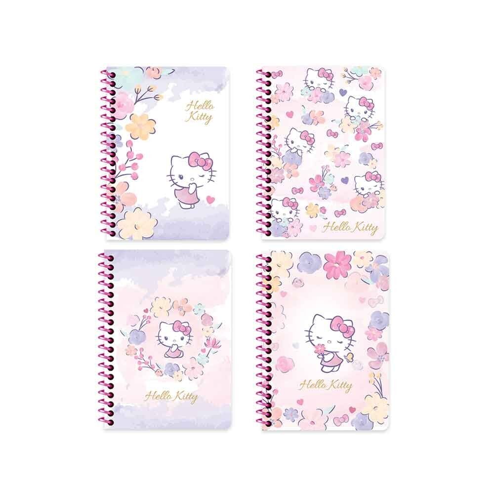 Keskin Bloknot Hello Kitty A6 Spiralli 80 Yaprak Çizgili