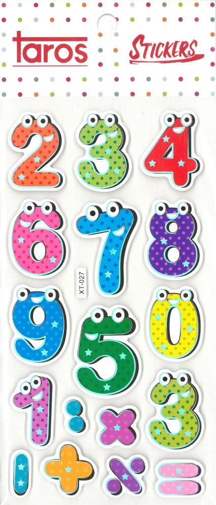 Taros Rakamlar Seri 6 Funny Sticker
