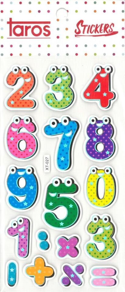 Taros Rakamlar Seri 6 Funny Sticker