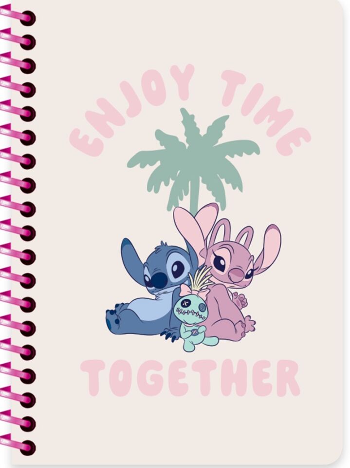 Keskin Lilo&Stitch A6 80 Yaprak Çizgili Spiralli Bloknot