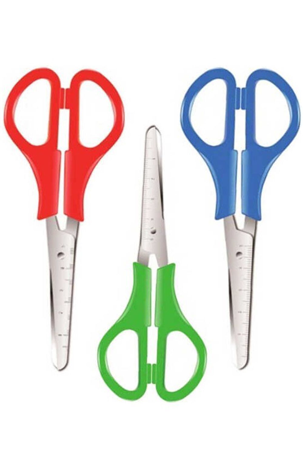 Brons Öğrenci Makası Cetvelli