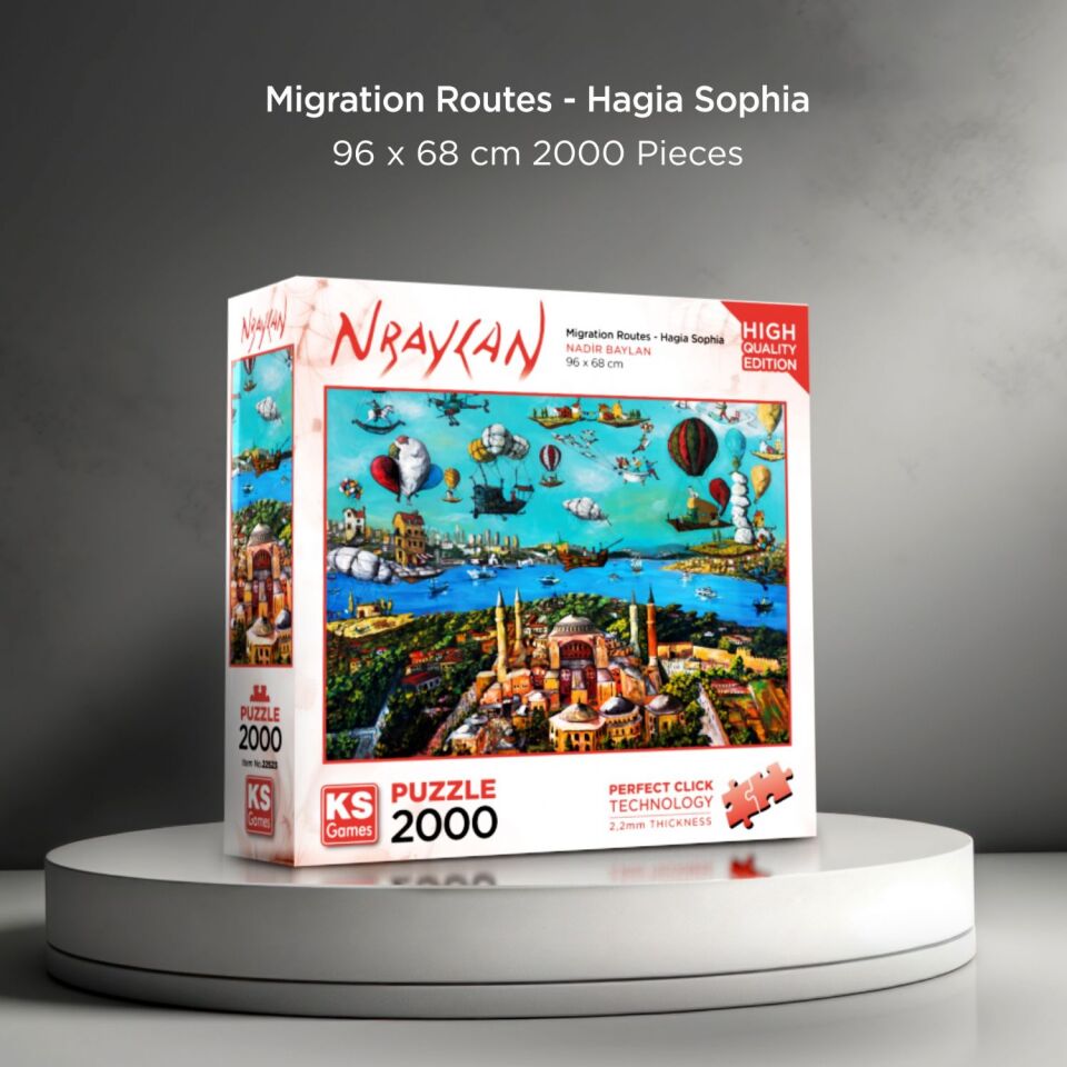 Ks Games Puzzle 2000 Parça Migration Routes Hagia Sophia
