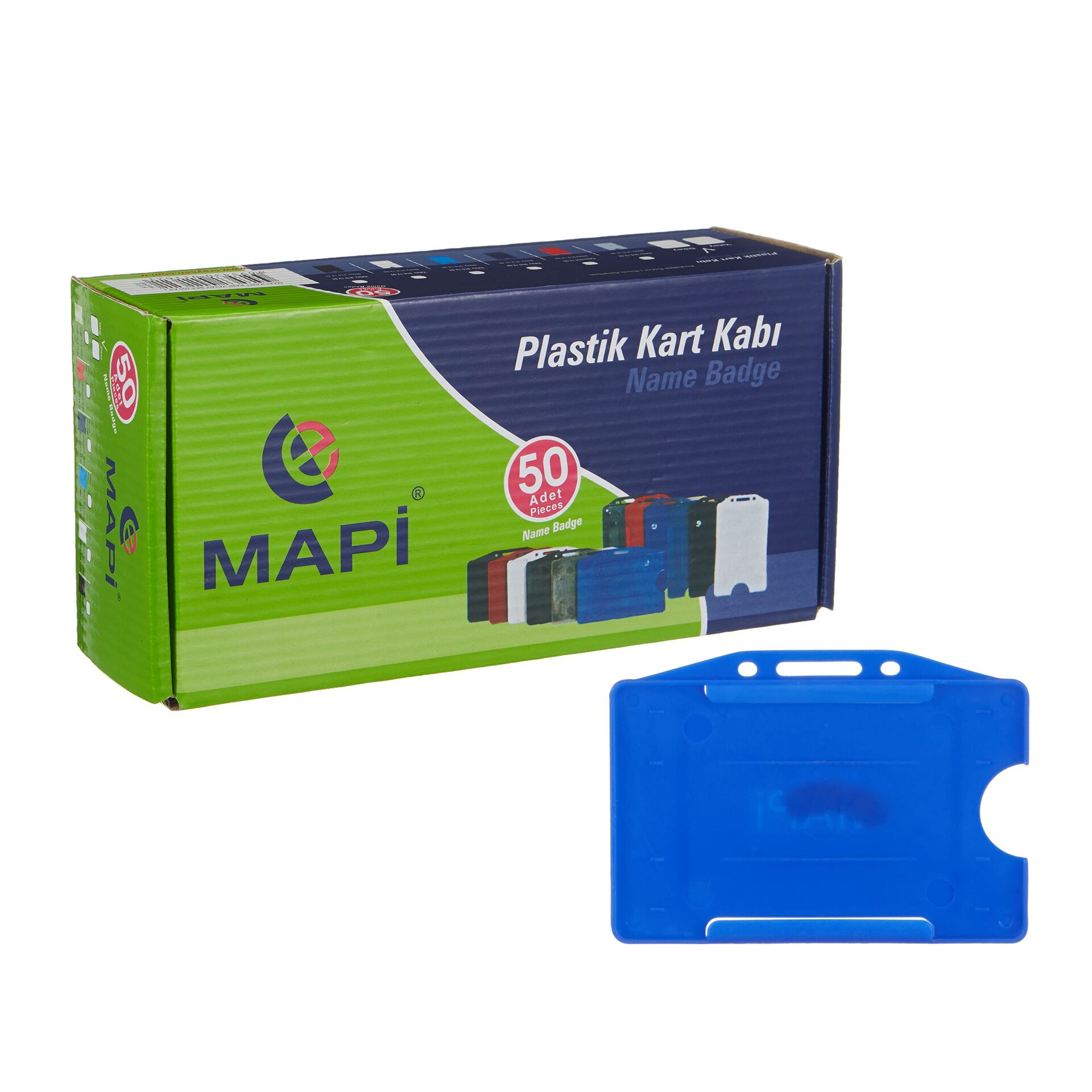 Mapi Pp Kart Kabı Yatay Mavi 50 Adet