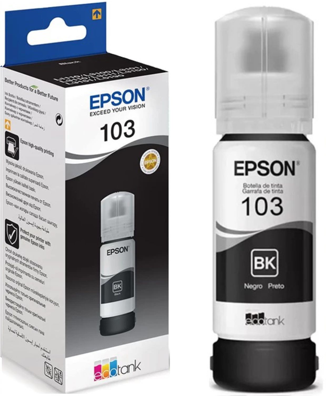 Epson 103 Siyah Şişe Mürekkep