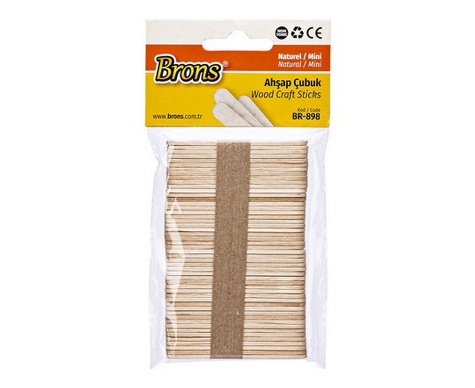 Brons Ahşap Çubuk Naturel Mini