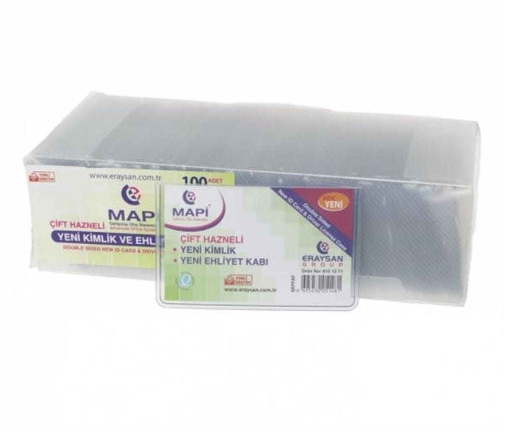 Mapi Çift Hazneli Yeni Kimlik-Ehliyet Kart Lacivert