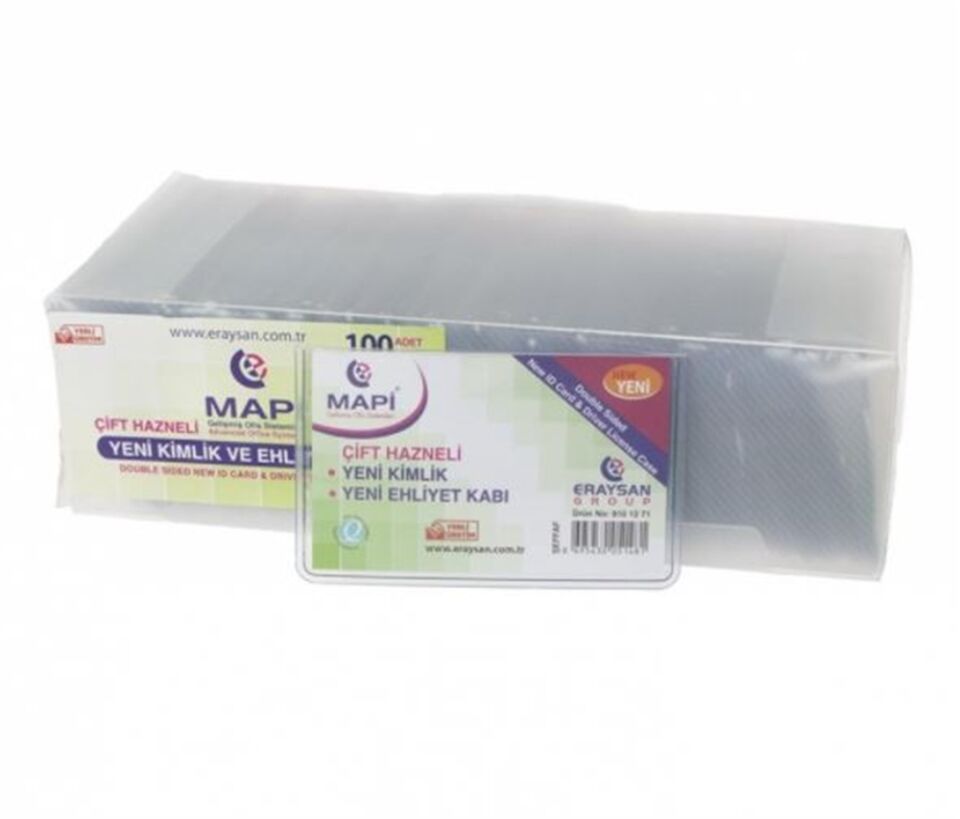 Mapi Çift Hazneli Yeni Kimlik-Ehliyet Kart Lacivert