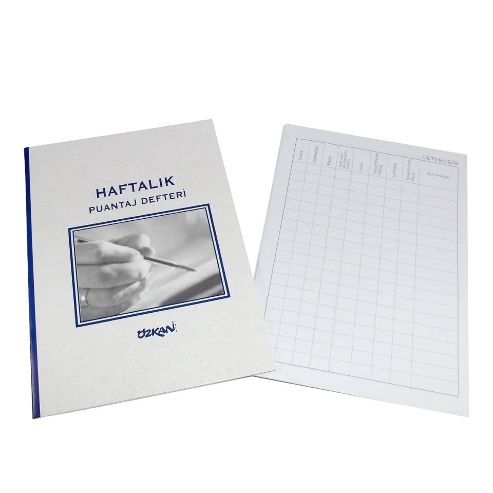 Özkan Puantaj Defteri Haftalık