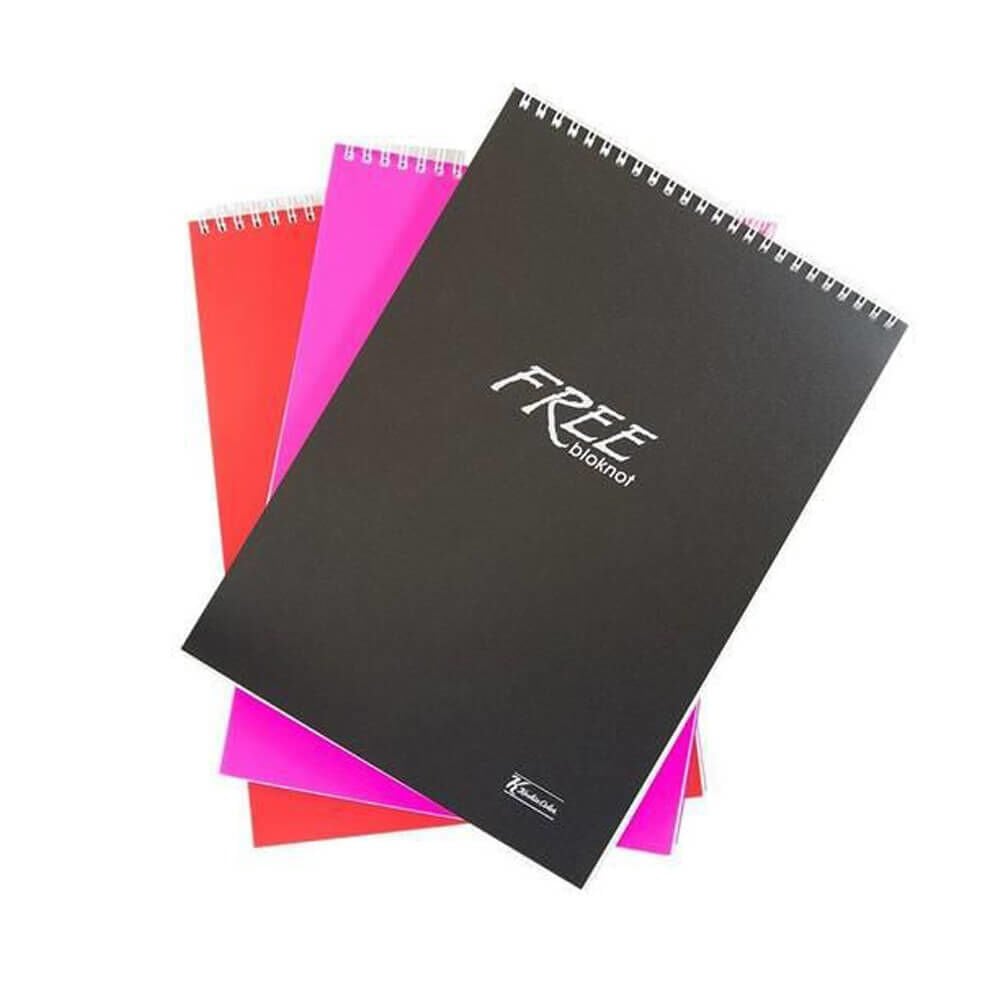 Keskin A5 80 Yaprak Kareli Free Platinum Office Spralli Bloknot