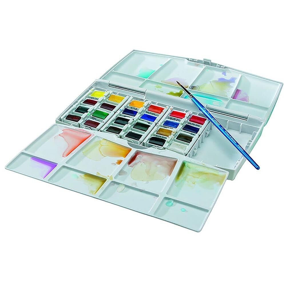 Winsor&Newton Cotman Sulu Boya Plus Boyama Seti 24xYarım Tablet