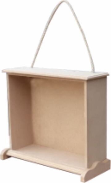 Baykon Ahşap İpli Kare Raf