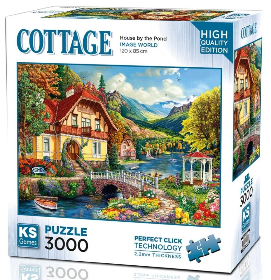 Ks Games Puzzle 3000 Parça House by the Pond