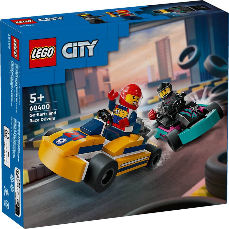 Lego Go-Kartlar Ve Yarış Sürücüleri 