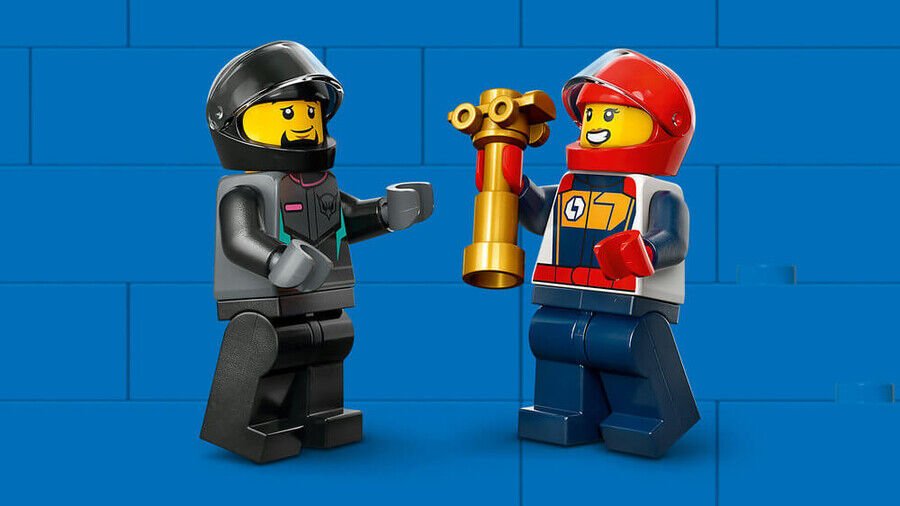 Lego Go-Kartlar Ve Yarış Sürücüleri 