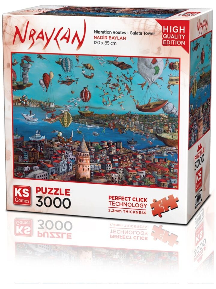 Ks Games Puzzle 3000 Parça Migration Routes Galata Tower