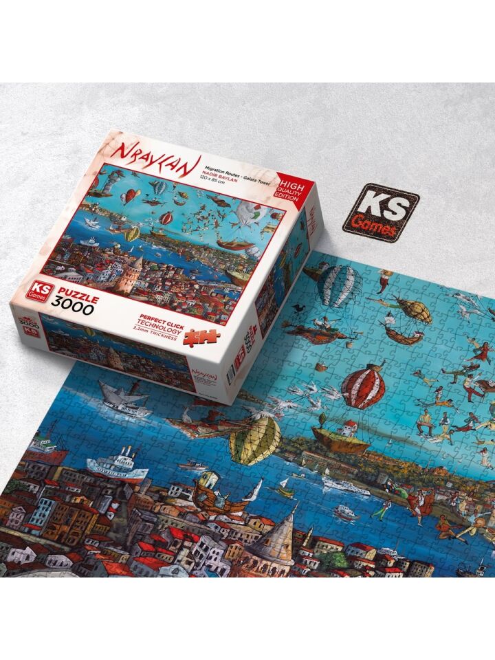 Ks Games Puzzle 3000 Parça Migration Routes Galata Tower