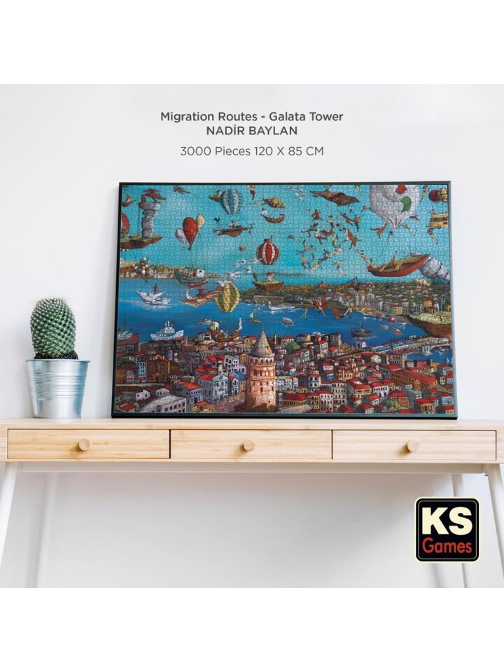 Ks Games Puzzle 3000 Parça Migration Routes Galata Tower