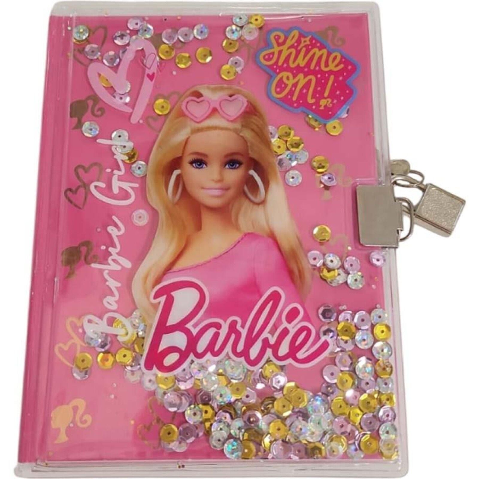 Barbie B-804 Pullu Kilitli Hatıra Defteri