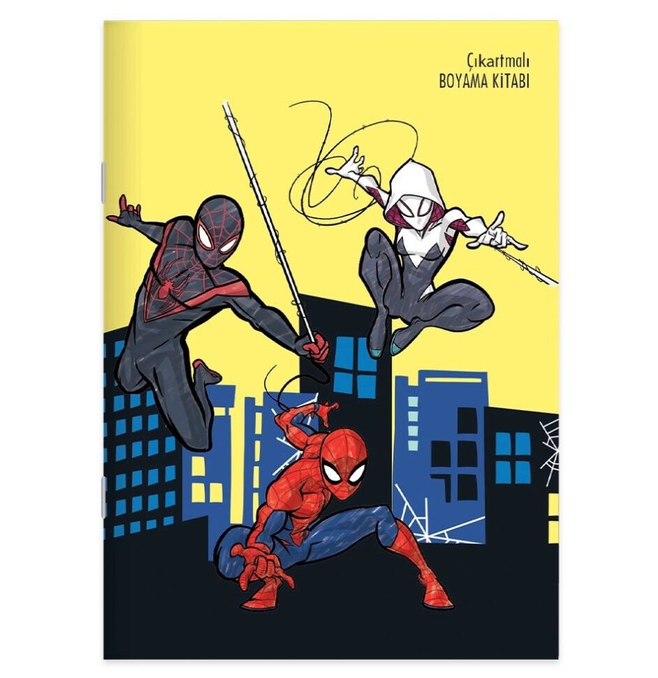 Keskin Spider-Man 20x28 Yaprak Çıkartmalı Boyama Kitabı