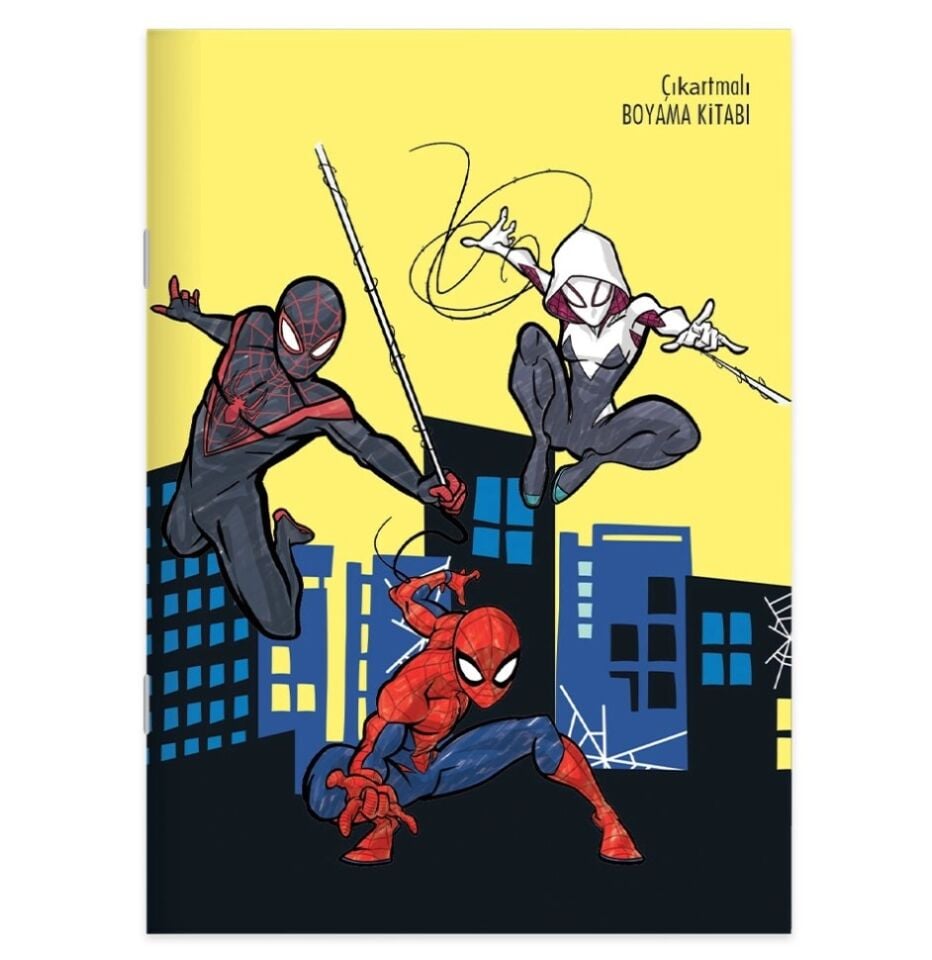 Keskin Spider-Man 20x28 Yaprak Çıkartmalı Boyama Kitabı