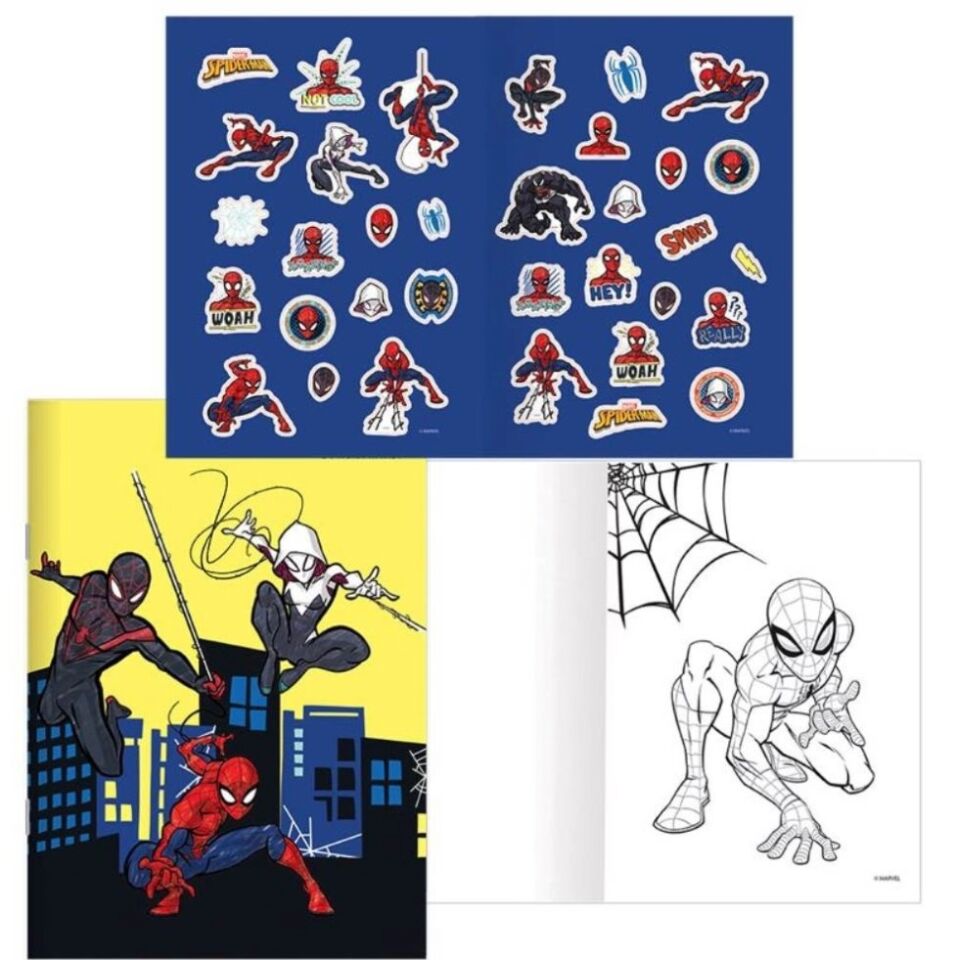 Keskin Spider-Man 20x28 Yaprak Çıkartmalı Boyama Kitabı