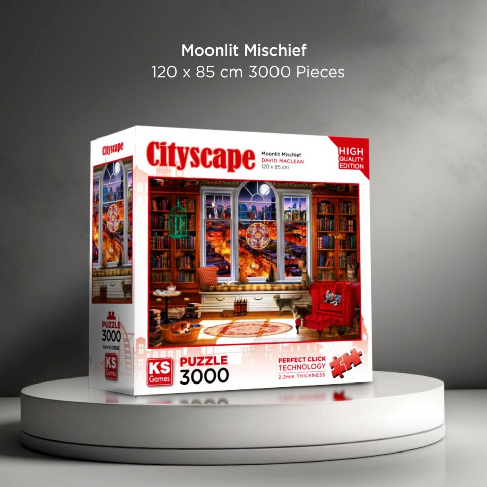 Ks Games Puzzle 3000 Parça Moonlight Mischief