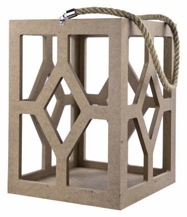 Baykon Ahşap Kare İpli Mumluk No 3
