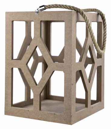 Baykon Ahşap Kare İpli Mumluk No 3