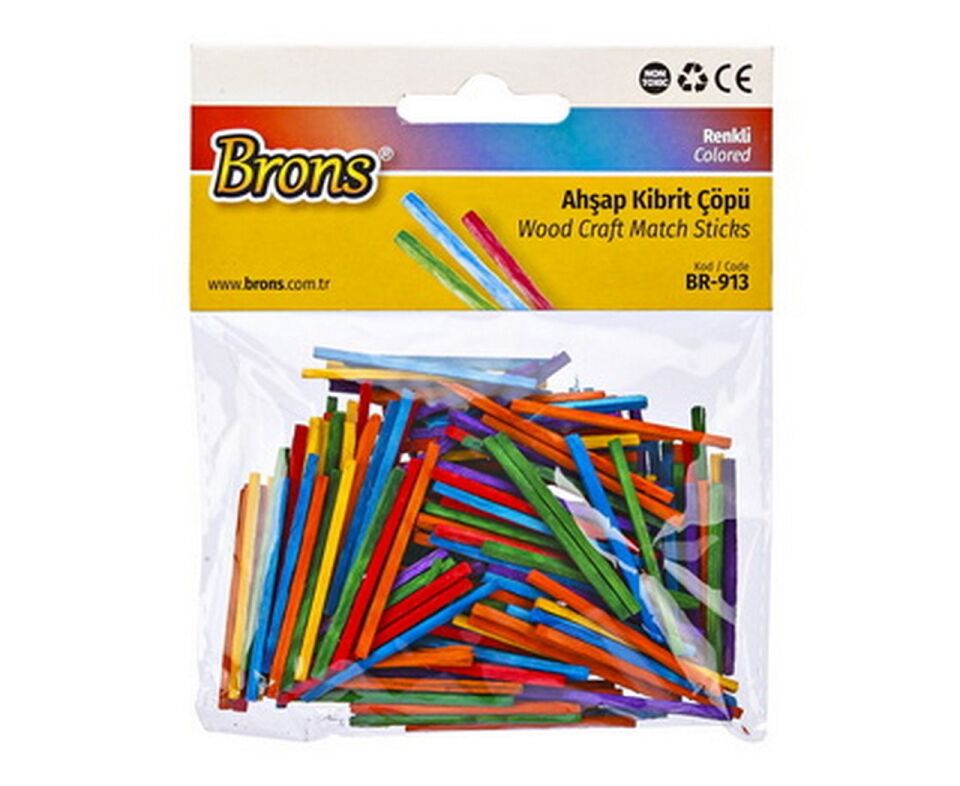 Brons Ahşap Kibrit Çöpü Renkli