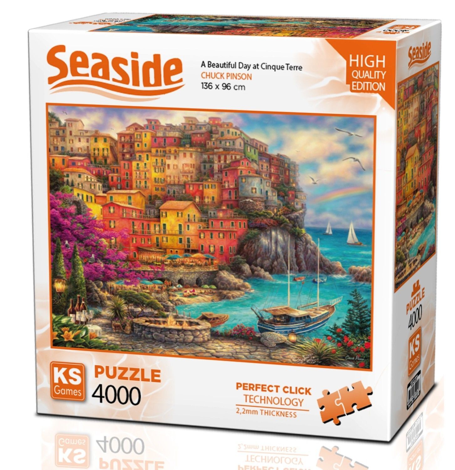 Ks Games Puzzle 4000 Parça A Beautiful Day at Cinque Terre