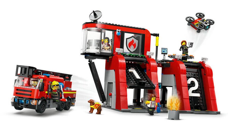 Lego İtfaiye Kamyonlu İtfaiye Merkezi 