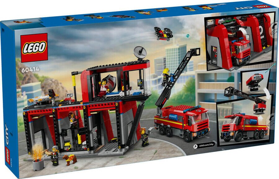 Lego İtfaiye Kamyonlu İtfaiye Merkezi 
