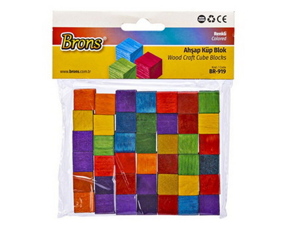 Brons Küp Blok Renkli