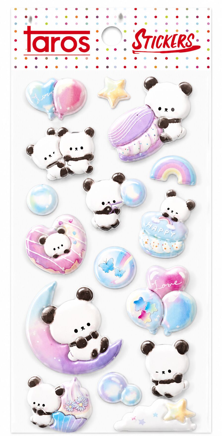 Taros Happy Cat Seri 2 Kabartma Sticker