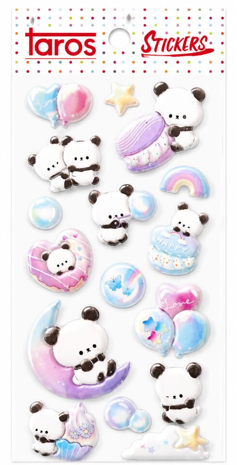 Taros Happy Cat Seri 2 Kabartma Sticker