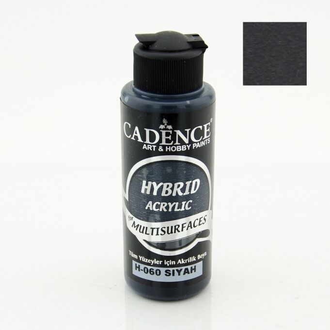 Cadence Hybrid Akrilik Multisurfaces H-060 Siyah 120 Ml