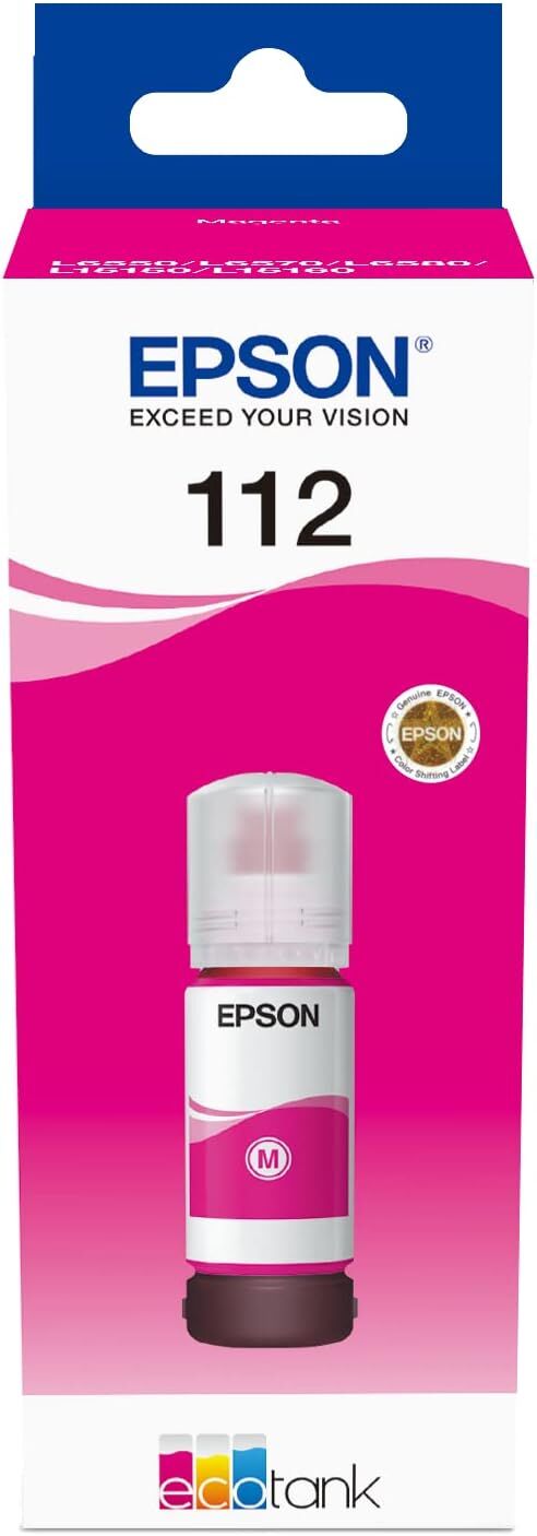 Epson 112 Kırmızı Şişe Mürekkep