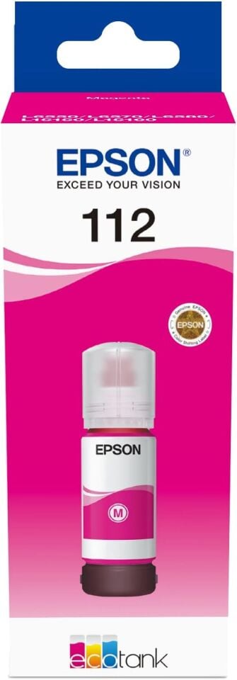 Epson 112 Kırmızı Şişe Mürekkep